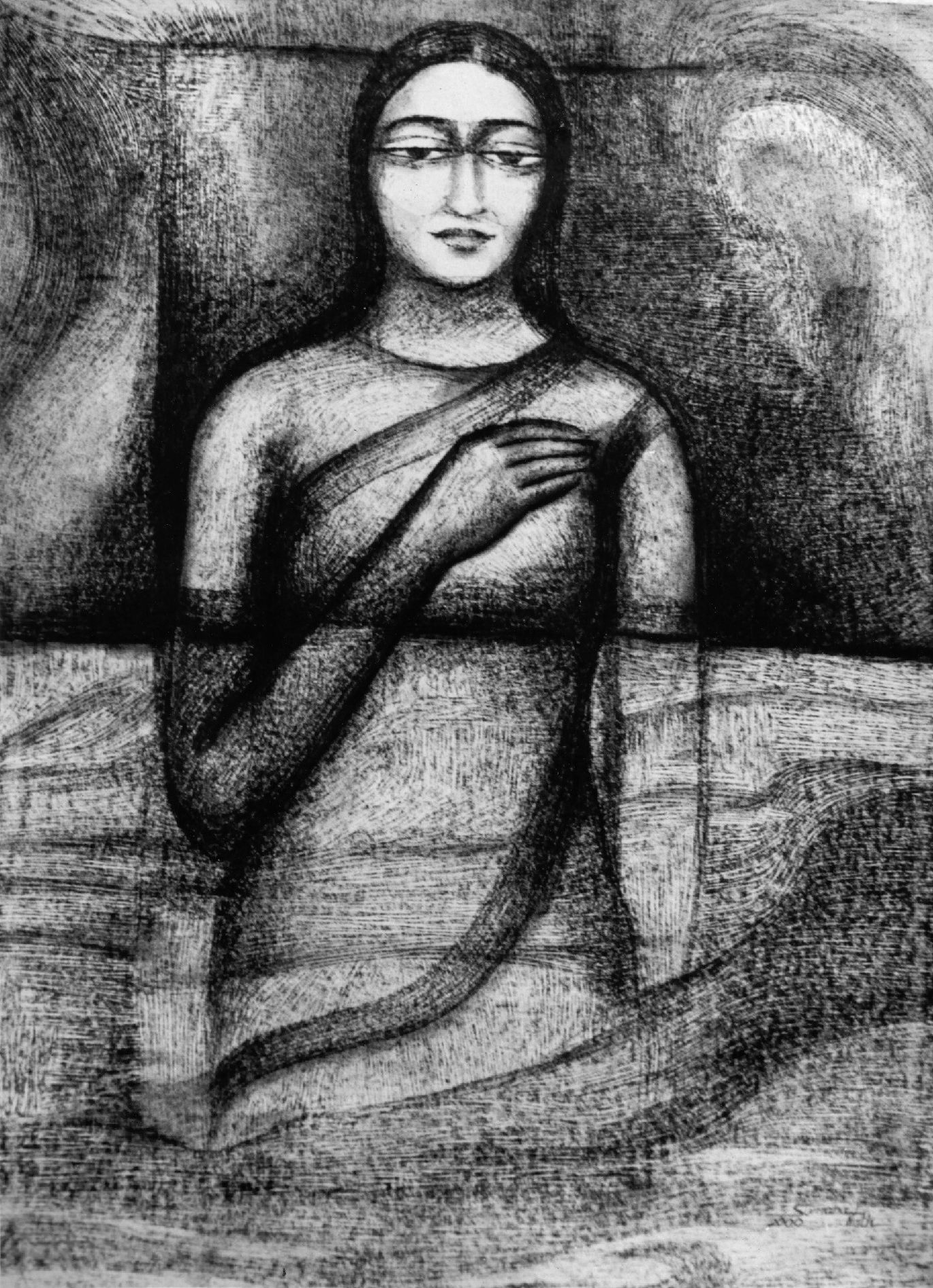 Sumana Dey - Black & White Paintings