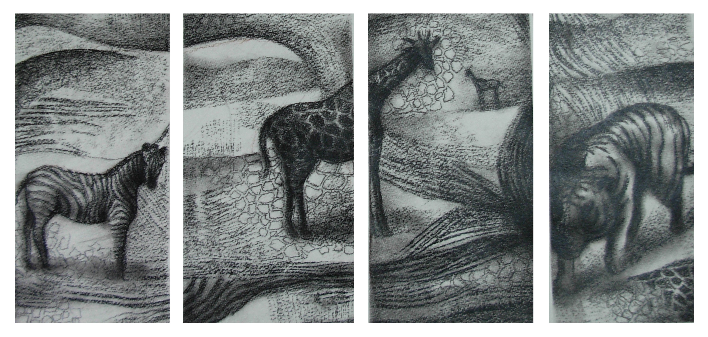 Sumana Dey - Black & White Paintings