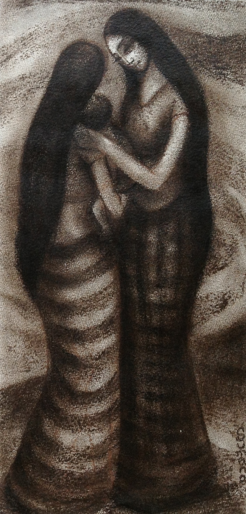 Sumana Dey - Black & White Paintings