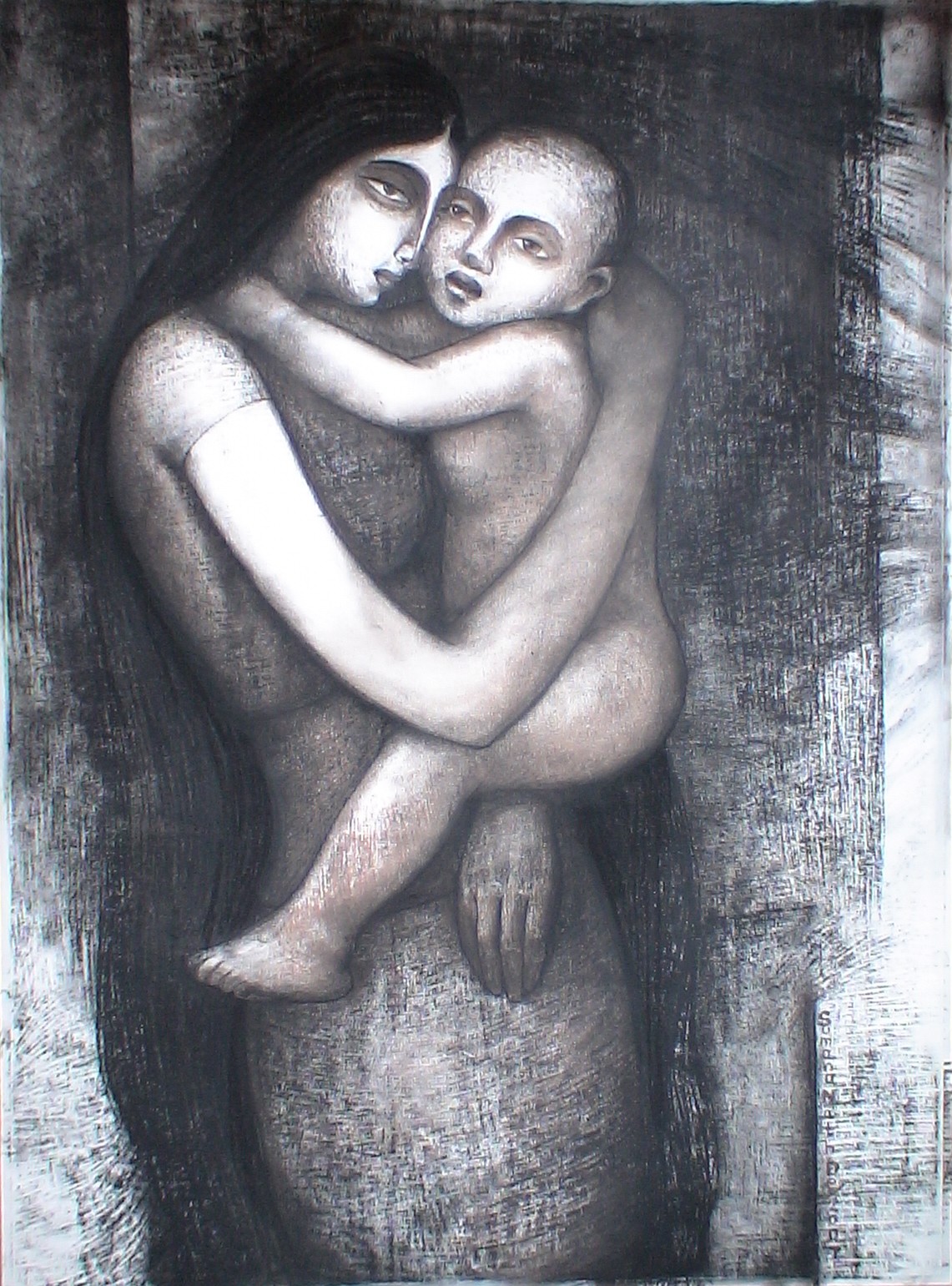 Sumana Dey - Black & White Paintings