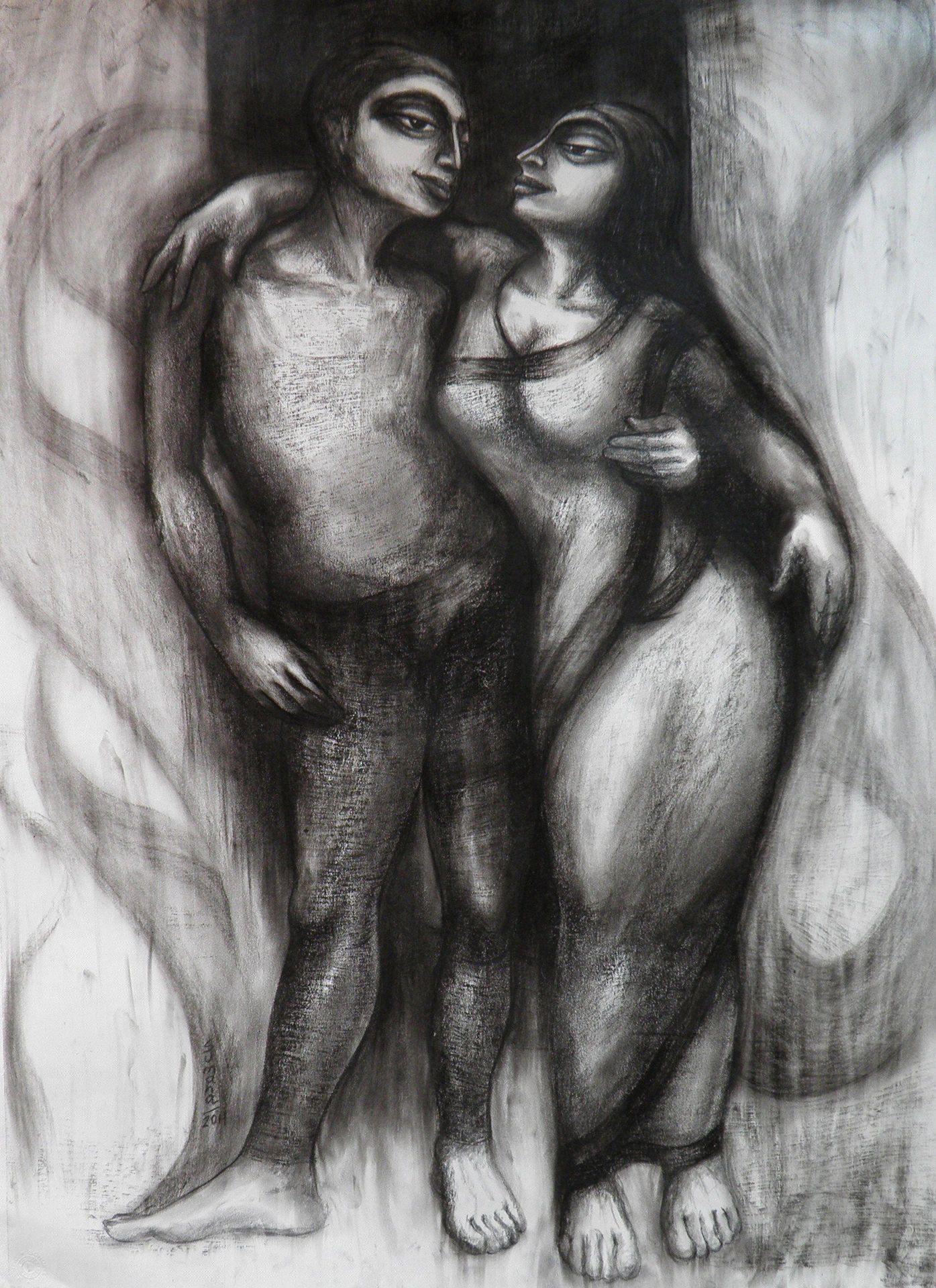Sumana Dey - Black & White Paintings