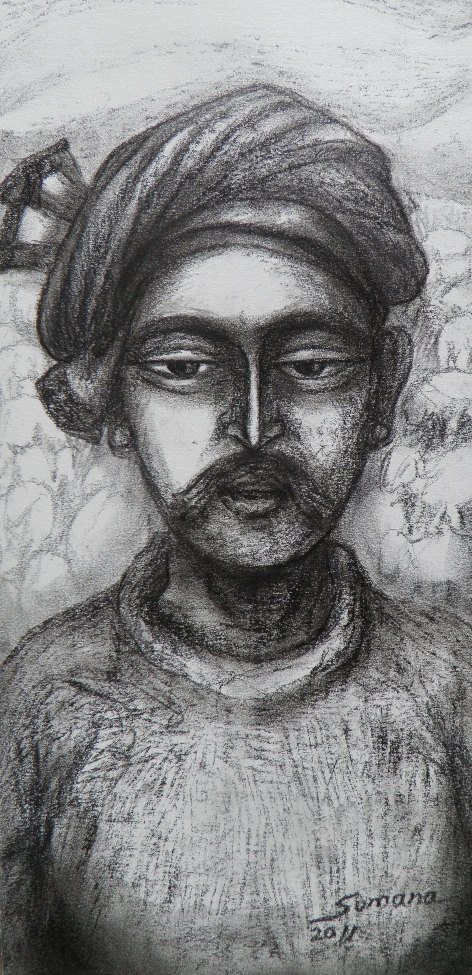 Sumana Dey - Black & White Paintings