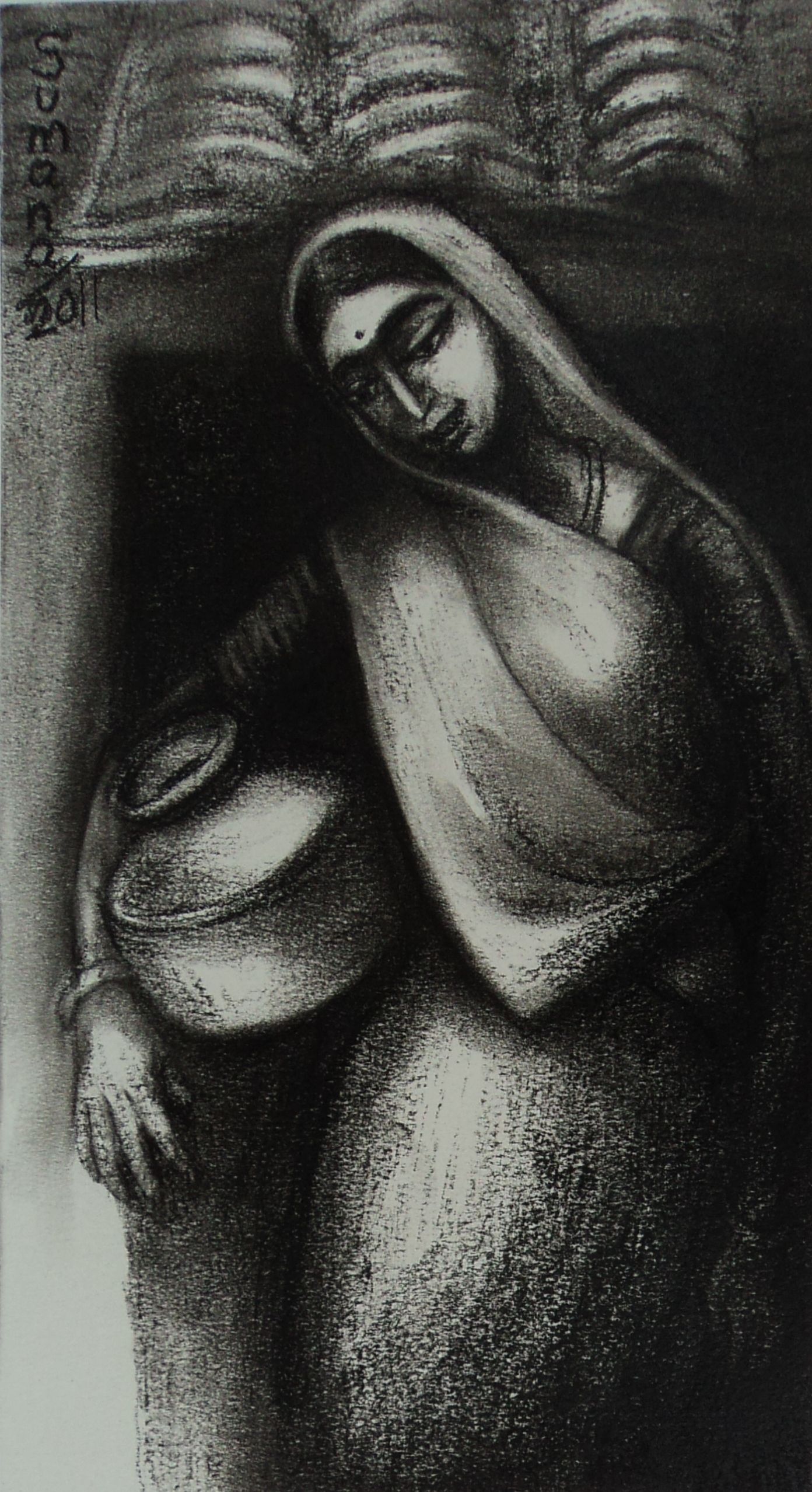 Sumana Dey - Black & White Paintings