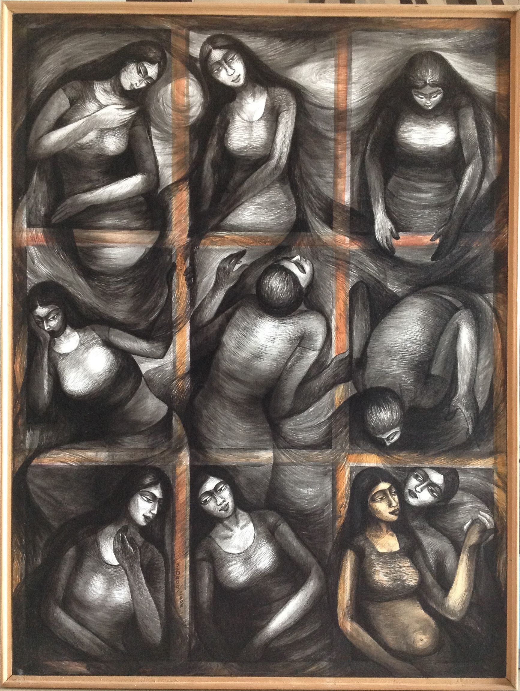 Sumana Dey - Black & White Paintings